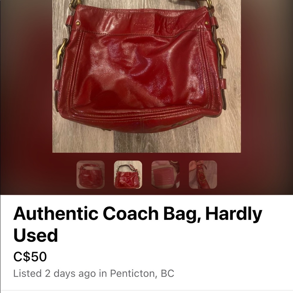 Authentic Coach bag.